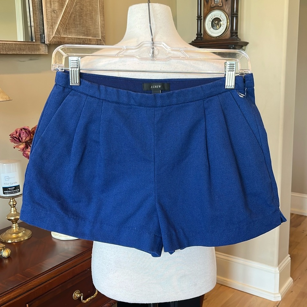 J Crew Cotton Royal Blue Shorts Womens 2 Chino